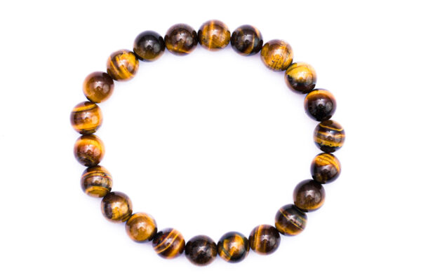 Tiger's Eye Chakra Bracelet | 7.5-inch Stretchable Gemstone Bracelet for Meditation and Spiritual Growth - Image 4